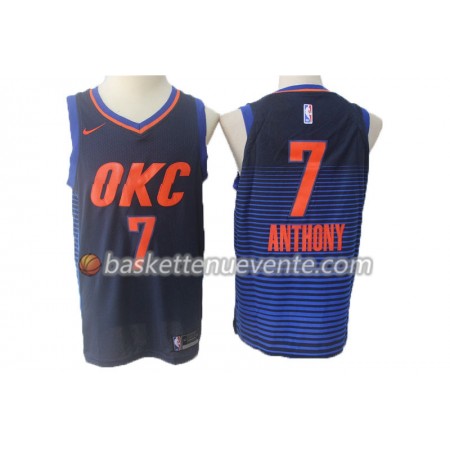 Maillot Basket Oklahoma City Thunder Carmelo Anthony 7 Nike 2017-18 Navy Swingman - Homme
